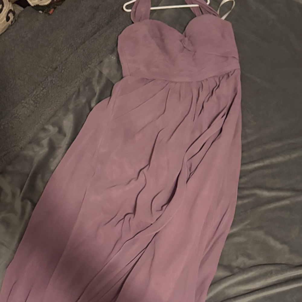 Azazie Strapless Lavender Dress